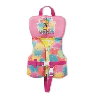 Speedo Swimming Life Jacket Vest PFD USCG Up to 30 lbs Ducky‎